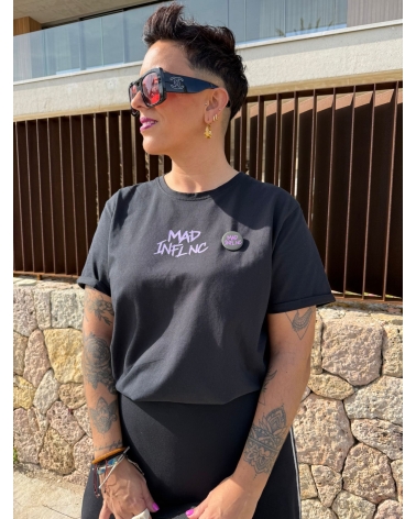 Camiseta Mad logo lila