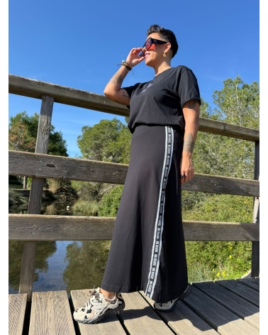 Falda mad cinta plata